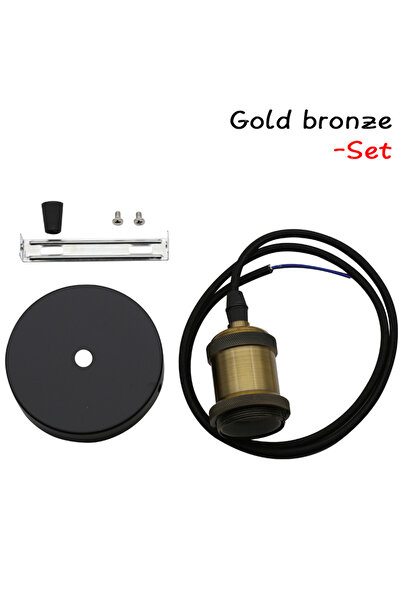 Choice13 طقم مصابيح معلقة عتيقة الطراز من البرونز الذهبي، طراز إديسون، قاعدة ...