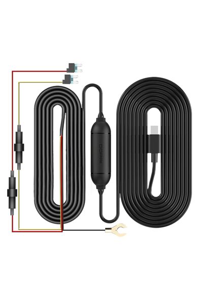 Generic طقم توصيل كاميرا داش كام من النوع C من ddpai، طقم توصيل كاميرا داش كا...