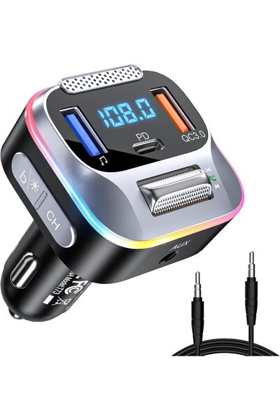 Generic SYOSI Bluetooth FM Transmitter for Car, Wireless Music Adapter with P...