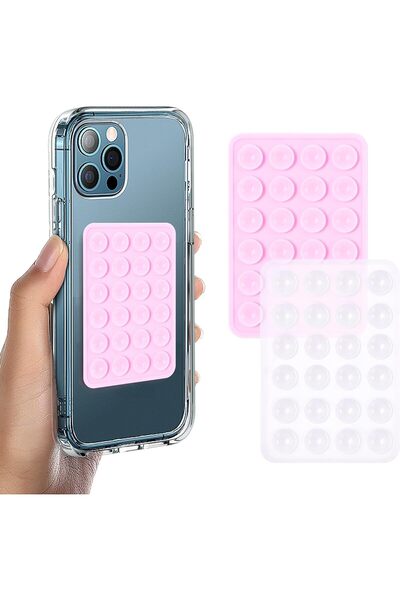 Generic 2Pcs Suction Phone Case Mount, Silicone Phone Suction Grip Compatible...
