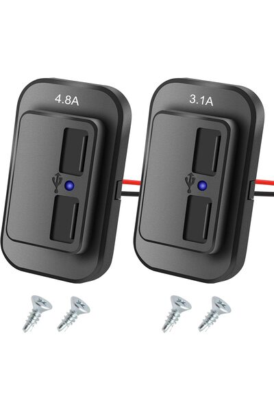 Generic منفذ USB إضافي، شاحن سيارة بمنفذ USB للمركبات الترفيهية، لوحة تثبيت م...