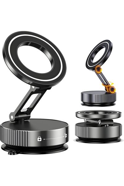 Generic Vacuum Magnetic Car Phone Holder-360° Rotation Adjustable for MagSafe...