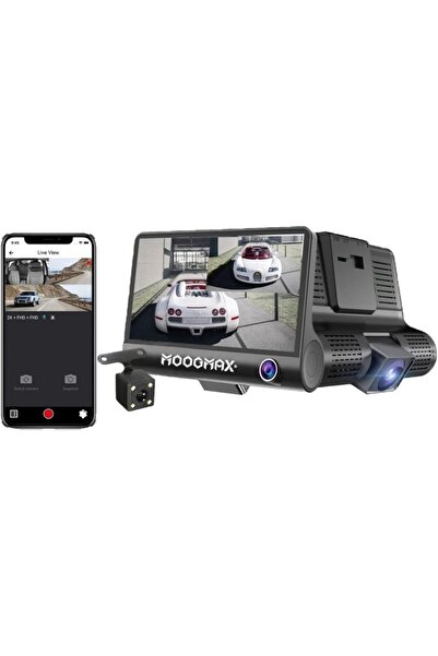 Generic كاميرا أمامية للسيارة - [أمامية/خلفية/داخلية] 3 كاميرات - 1080 بكسل -...