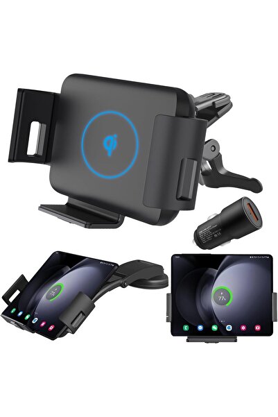 Generic 15W Qi Wireless Car Charger Mount, Azonee Auto-Clamp Fast Charging Ph...