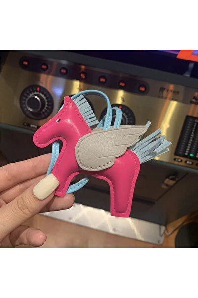 Choice3 T-1 Mini Angel Pegasus Hand Sewn PU Leather Foal Pendant Ladies Bag F...