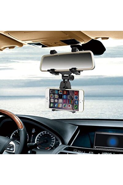 Generic حامل مرآة للهاتف المحمول مع حامل سيارة للهاتف المحمول لمرآة الرؤية ال...