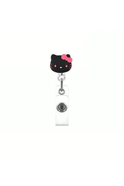Choice12 B Kawaii Gift Sanrio Cat Retractable Badge Reel Sparkling Acrylic 36...