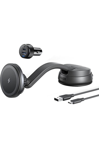 Generic شاحن لاسلكي مغناطيسي من أنكر (ماجو)، حامل شحن للسيارة مع شاحن سيارة U...