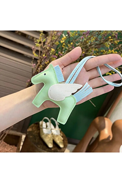 Choice16 R-1 Mini Angel Pegasus Hand Sewn PU Leather Foal Pendant Ladies Bag ...