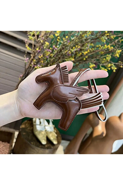 Choice15 N Mini Angel Pegasus Hand Sewn PU Leather Foal Pendant Ladies Bag Fa...