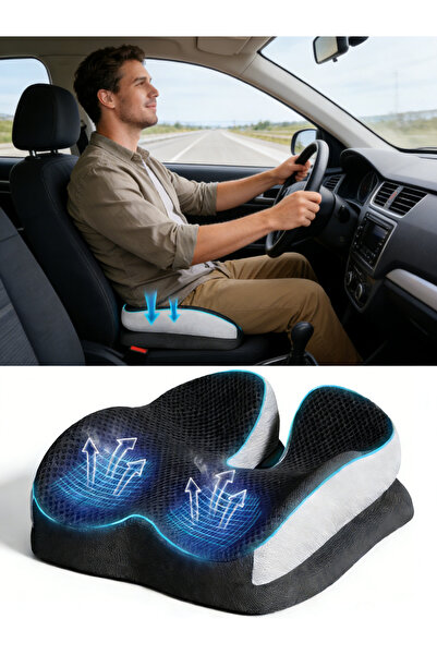 Yoawllty وسائد مقاعد السيارة المصنوعة من إسفنج الذاكرة، وسادة لتخفيف الضغط عل...