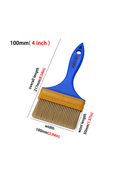 Choice4 فرشاة سلكية بلاستيكية بمقبض بلاستيكي أزرق، فرشاة طلاء زيتية مائية، أد...