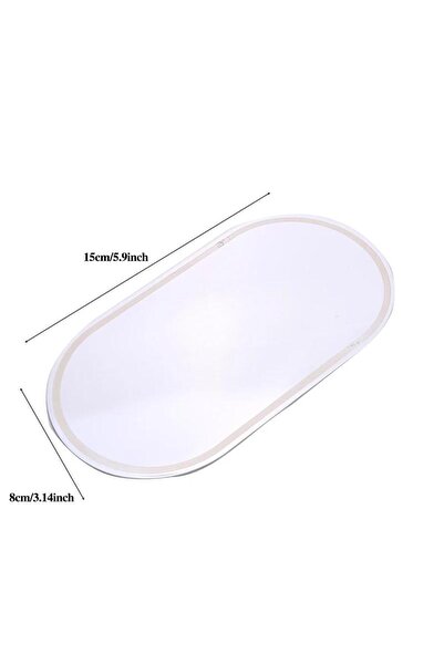 Choice3 Oval-L Car Makeup Mirror Stainless Steel Portable Auto Sun-Shading Vi...