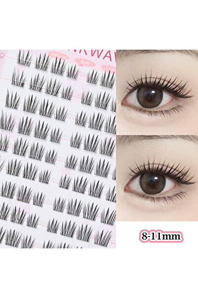 Choice1 MIX HDL 8-11mm No Glue Needed Idol False Eyelashes Large Capacity 7-9...