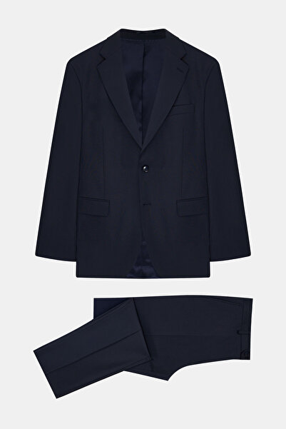 W Collection Dark Blue Buttoned Suit