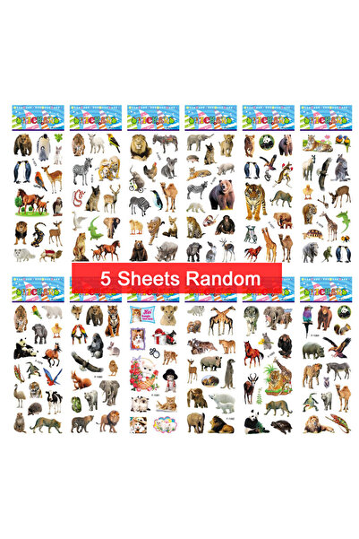 Choice1 5 ZS Animal Stickers 5 Sheets Kids Stickers Puffy Stickers for Childr...