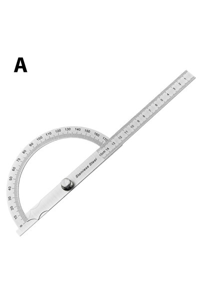 Choice منقلة زاوية من الفولاذ المقاوم للصدأ بزاوية 180 درجة، مقياس زاوية معدن...