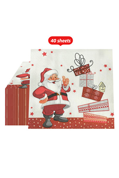 Choice1 40 sheets 20/40/60pcs Christmas Party Napkins - Santa Claus,Holiday T...
