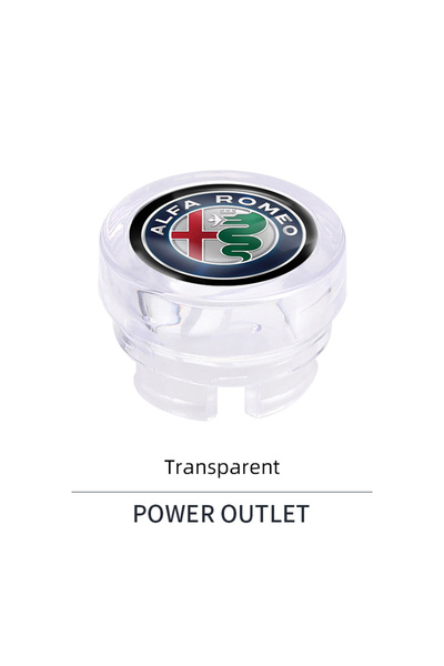 Choice4 غطاء ولاعة سجائر شفاف للسيارة، مقاوم للغبار، غطاء زينة لسيارات ألفا ر...