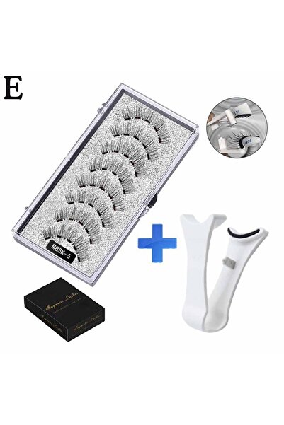 Choice3 رموش مغناطيسية ثلاثية الأبعاد طبيعية MB5K-5، مع 5 رموش مغناطيسية، علب...