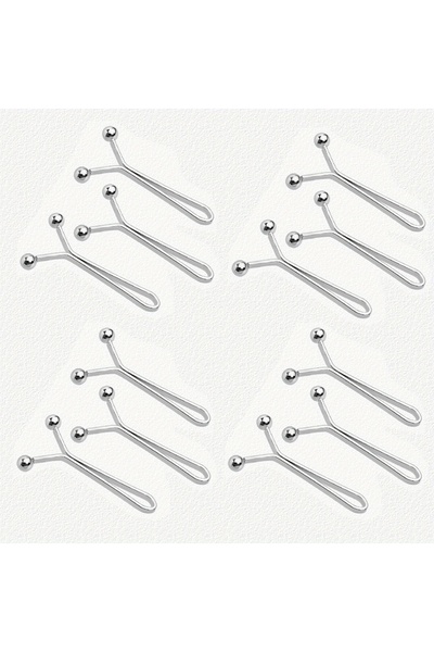 Choice4 مجموعة من 12 قطعة من تنانير الجينز الفضية، مزودة بإبزيم قابل للفصل، و...