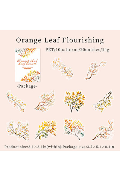 Choice5 ملصقات زهور ونباتات، 20 ورقة، قطر 5 سم، ملصقات لاصقة جمالية، ملصقات ت...