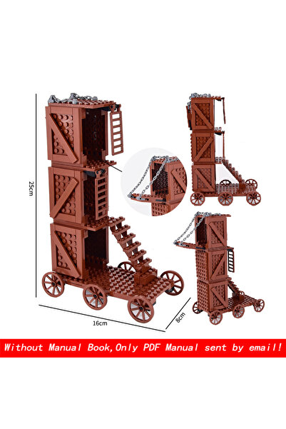 Choice4 نموذج محرك حصار عربة سبارتاكوس الملكية من العصور الوسطى، على الطراز 0...