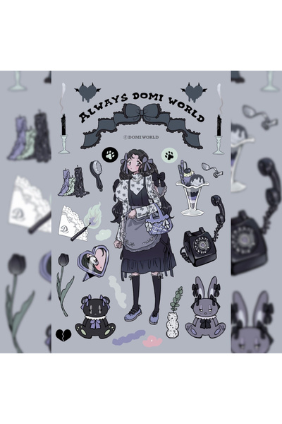 Choice3 ٨ ملصقات لشخصيات كرتونية كورية لطيفة ورائعة من تصميم دومي، مناسبة لحم...