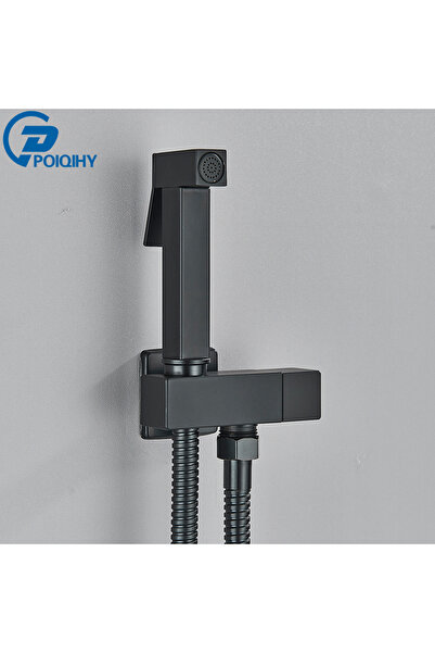 Choice1 صنبور بيديه يدوي من الكروم الأسود غير اللامع، دش بيديه من الفولاذ الم...