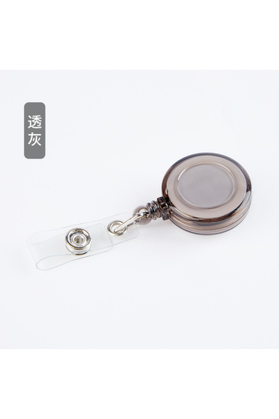 Choice8 10 قطع من مشابك حامل بطاقة الهوية القابلة للسحب باللون الرمادي، مناسب...