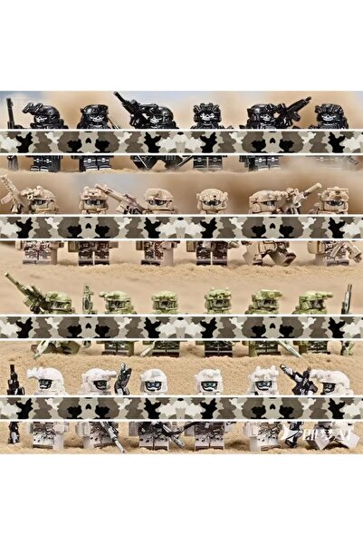 choice2 مجموعة بناء شخصيات فريق المغامرات المصغرة (24 قطعة) - بدون صندوق - أل...