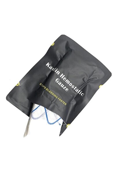 choice2 قطعة واحدة من شاش الكاولين لوقف النزيف، مقاس 7.5 × 150 سم، قابل للطي ...