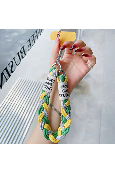 Choice4 حبل تعليق لطيف للهاتف المحمول مصنوع من البوليستر/النايلون باللون الأخ...