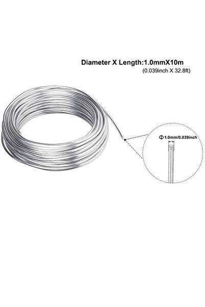 Choice11 سلك زنك 1.0 مم، طول 10 أمتار، نقاء 99.99%، للحماية الكاثودية والرش ا...
