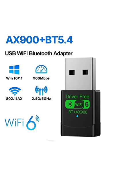 Choice1 بطاقة شبكة لاسلكية صغيرة USB من النوع 2 بتقنية واي فاي 6، مع مستقبل ب...