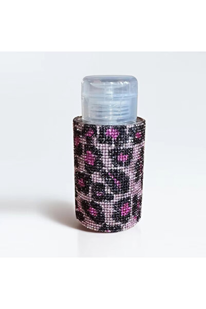 Choice4 مزيل طلاء أظافر سائل قابل لإعادة التعبئة بنقشة جلد النمر الوردي، سعة ...