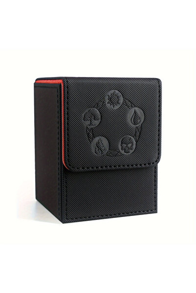 Choice8 Black-Red Card Deck Box, Copyrighted Design，Fits 100+ Single Sleeved ...