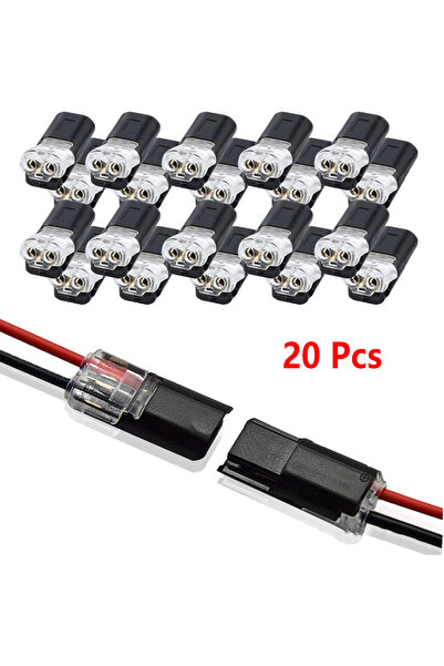 Choice3 Line Connector 20Pcs 20/30/50/100 Pieces of Locking Plug-In Dual-Wire...