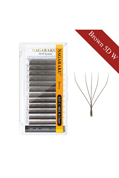 Choice99 مزيج 8-15 مم 0.07 مم D بني 5D W NAGARAKU بني داكن 3D/4D/5D W شكل ممو...