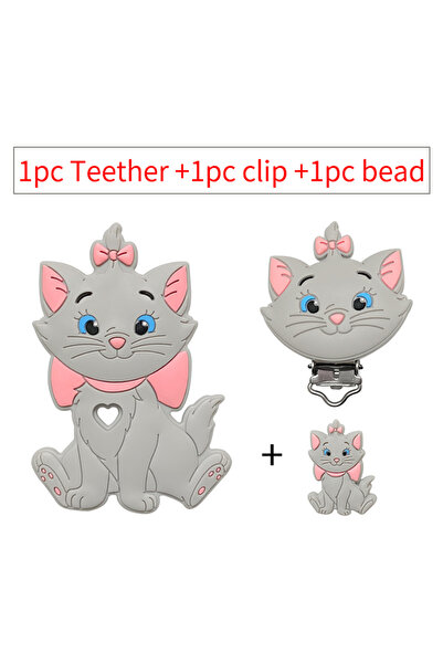 Choice1 3 قطع 31 3 قطع/مجموعة مشبك عضاضة سيليكون ستيتش بامبي برينسيس خرز خرز ...