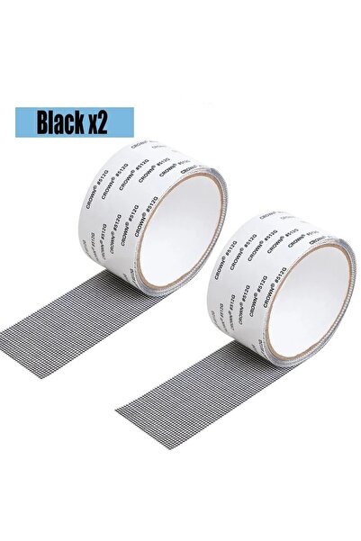 Choice14 قطعتان - أسود، شريط لاصق لإصلاح شاشات النوافذ سهل الاستخدام ومقاوم ل...