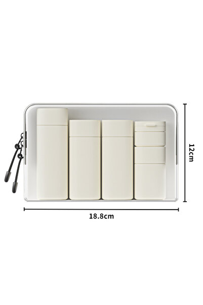 Choice nude 5-in-1 Travel Bottles for Toiletries Refillable Silicone Toiletry...