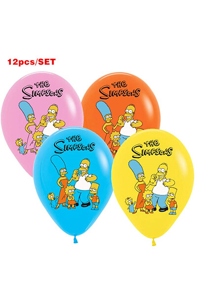 Choice6 بالونات 12 قطعة، لوازم حفلات سيمبس، زينة، أدوات مائدة للاستخدام مرة و...