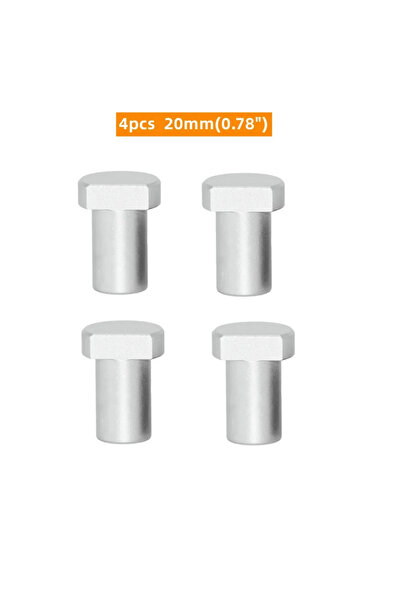 choice2 4pcs 20mm Silver Bench Dogs Workbench Peg Brake Stops Table Workbench...