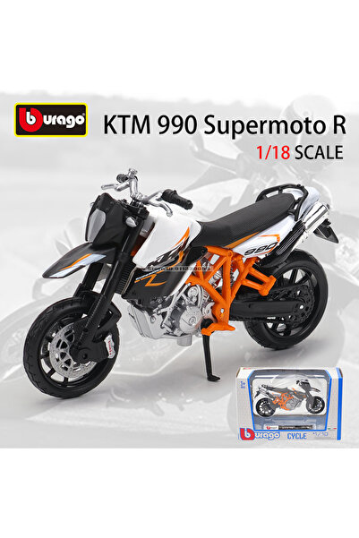 Choice17 دراجة نارية KTM 990 Bburago بمقياس 1:18 مصنوعة من سبيكة معدنية، نموذ...