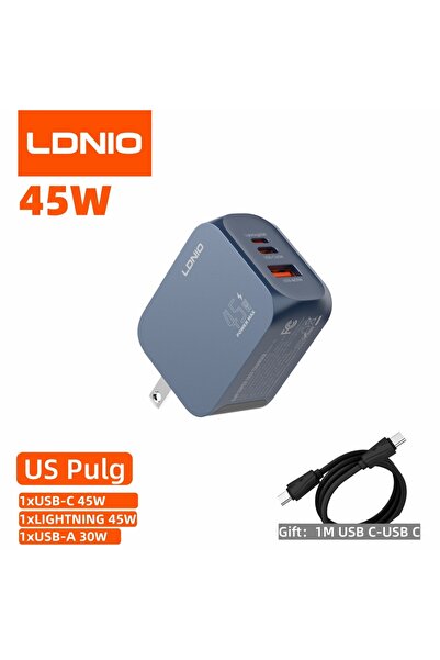 Choice6 45W US Plug LDNIO Gan 100W Fast Charge Charger Type-C 65W 45W UK EU U...