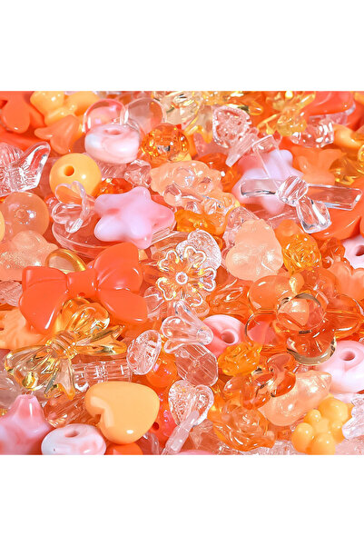 Choice7 Other Mixed Orange 50g 50g/pack Mixed Style Mixed Color Acrylic Loose...