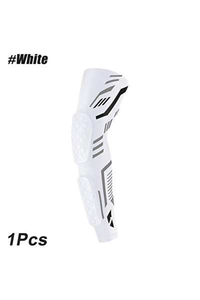 Choice16 M White 1 Pcs Professional Padded Arm Sleeves Crashproof Elbow Forea...
