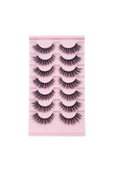 Choice4 D 7/10 أزواج من الرموش الصناعية الطبيعية الرقيقة، رموش D Curl، رموش ع...