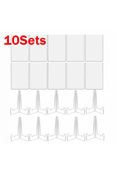 choice2 مجموعة من 10 قطع من أغطية البطاقات البلاستيكية الصلبة مع حامل عرض، من...